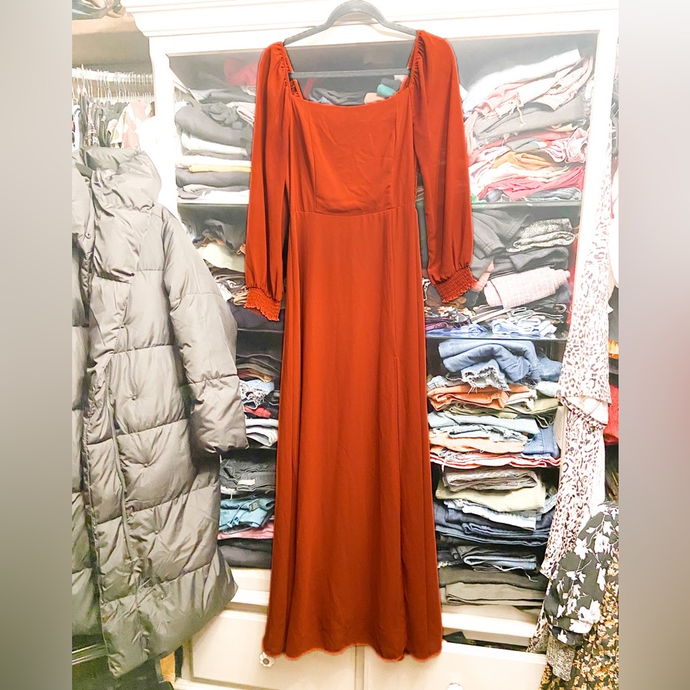 Baltic Born Giselle Maxi Dress Rust Sz L